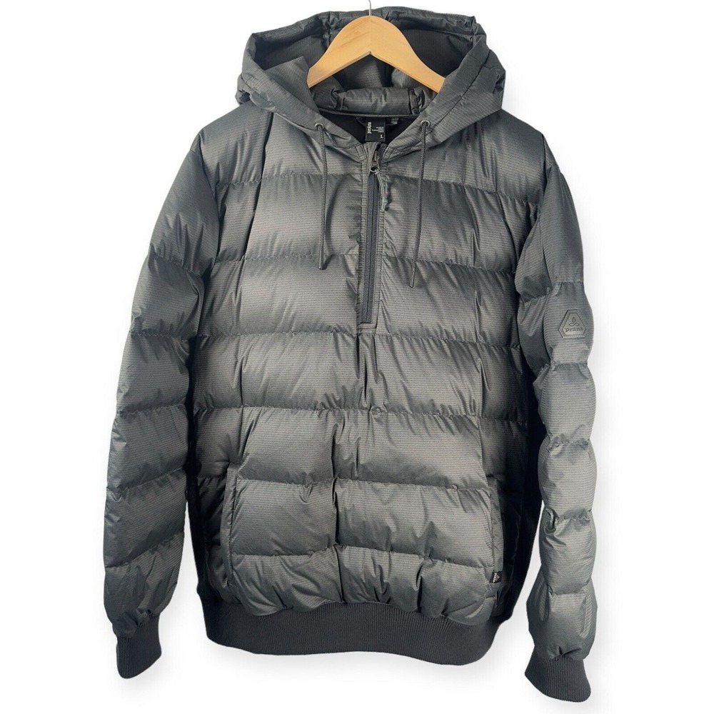 prAna Men's PYX Hoodie Down Jacket Dark Gray Size L